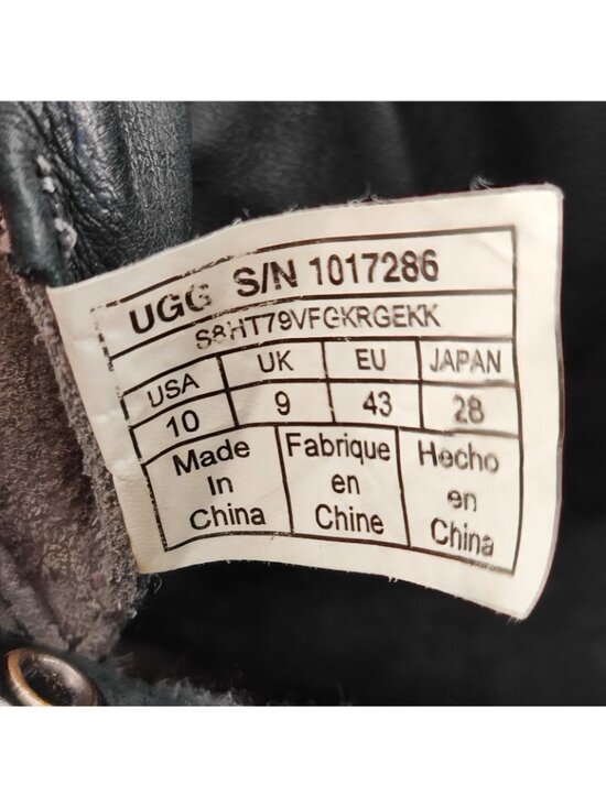 UGG Halfdan Men’s 10 S Boots Leather Grey Casual 1017286